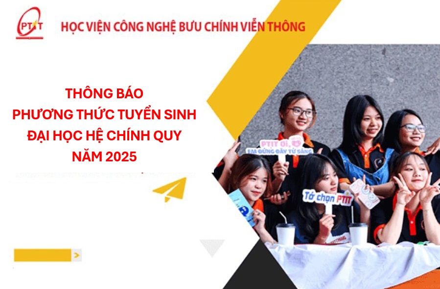 Thông báo: Phương thức tuyển sinh đại học hệ chính quy năm 2025