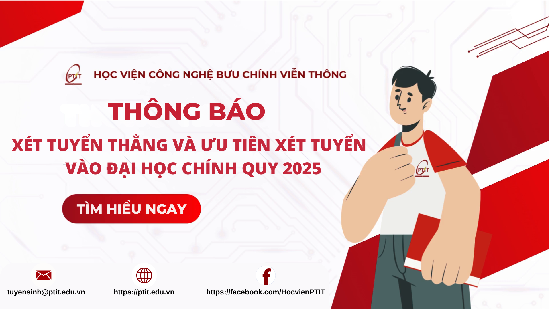 THÔNG BÁO XÉT TUYỂN THẲNG VÀ ƯU TIÊN XÉT TUYỂN VÀO ĐẠI HỌC HỆ CHÍNH QUY NĂM 2025
